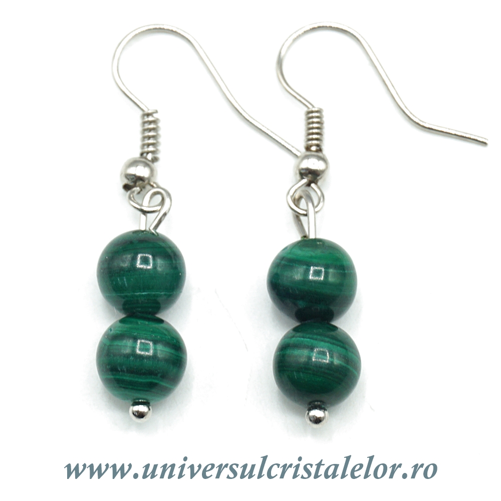 Cercei malachit