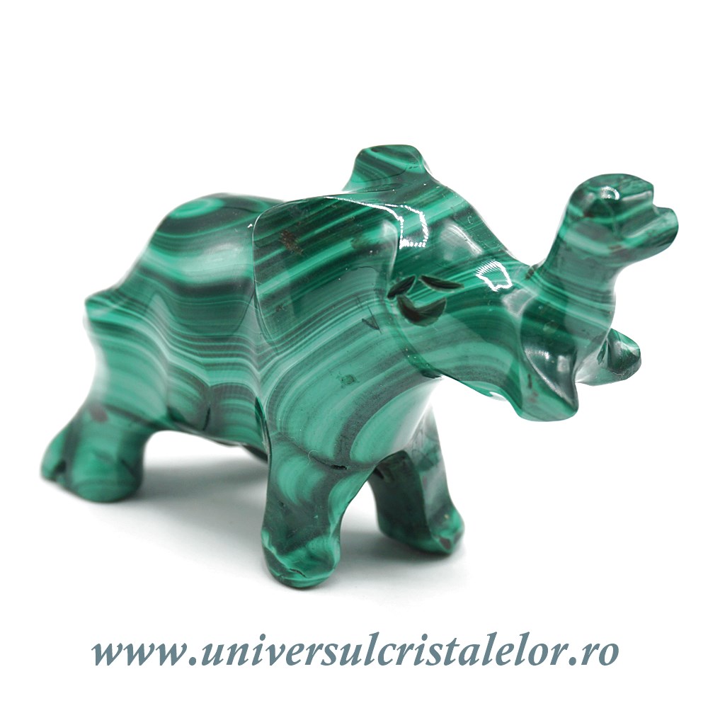 Figurina malachit elefant