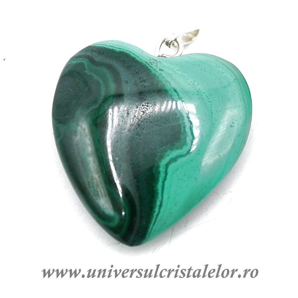 georgiana lobonț ti am dat tie inima Pandantiv malachit inima