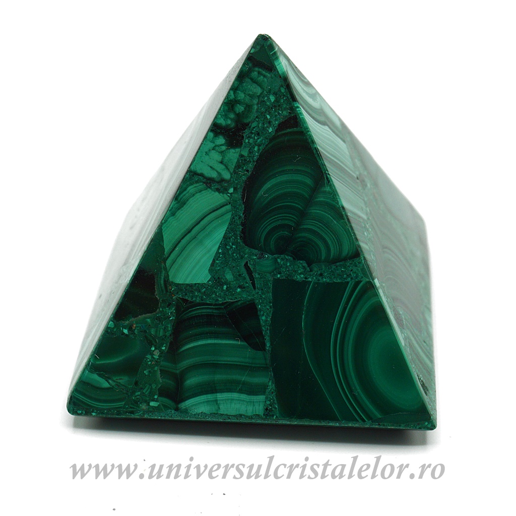 decor piramida cu lumanari Piramida malachit