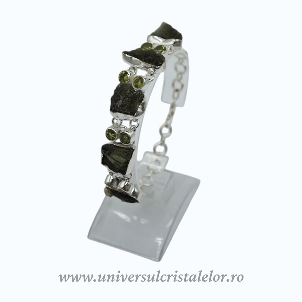 Watches Bratara moldavit si peridot m2