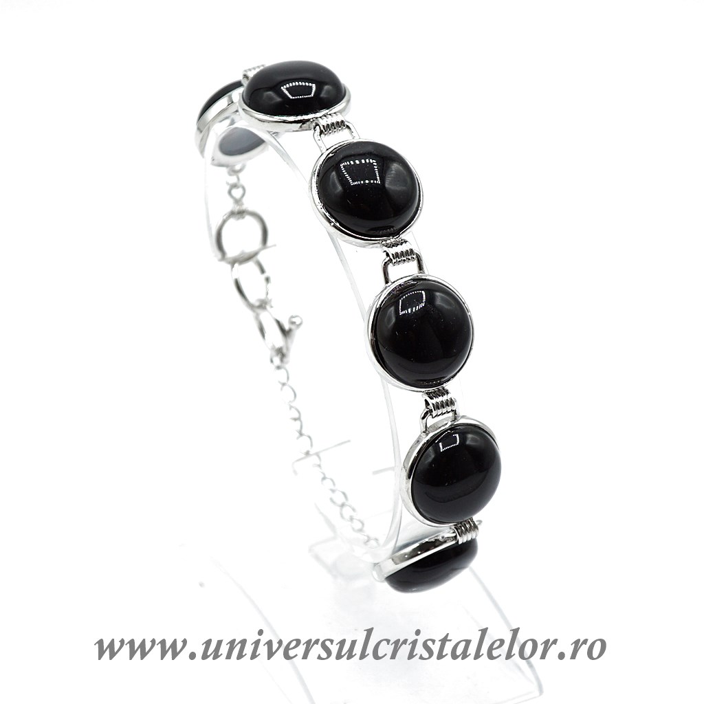 Bracelets Bratara obsidian negru m10