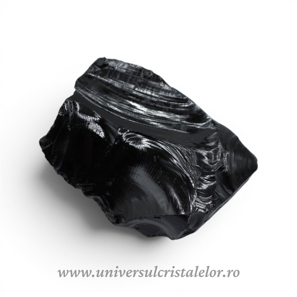 Obsidian negru brut m07