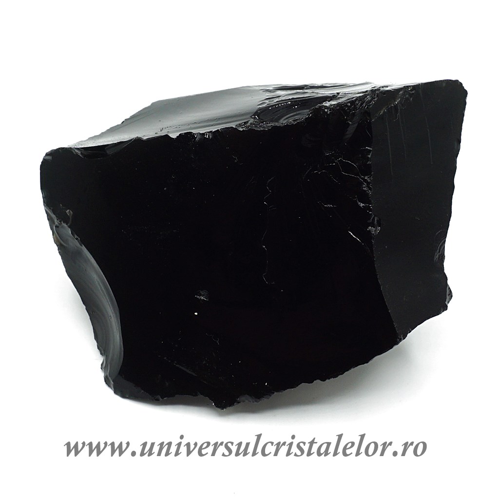 Obsidian negru brut m07
