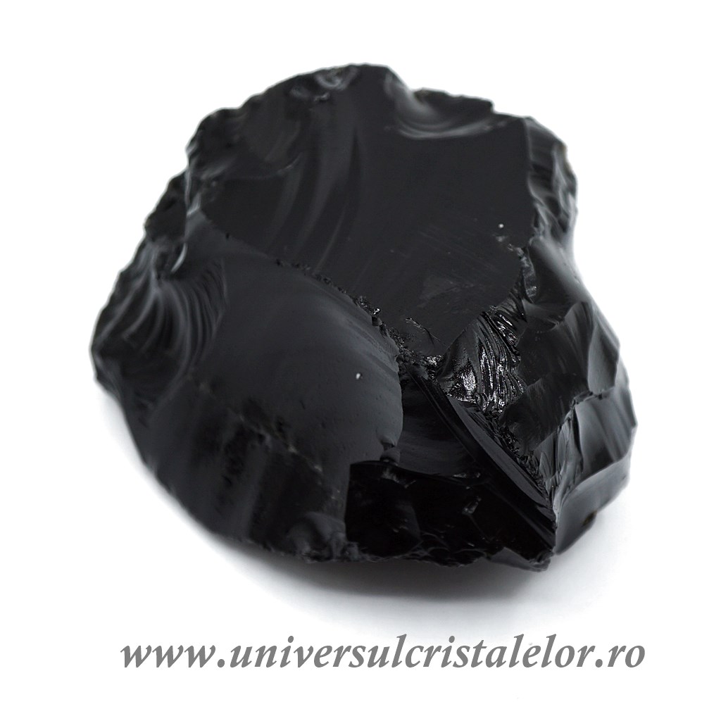Obsidian negru brut m01