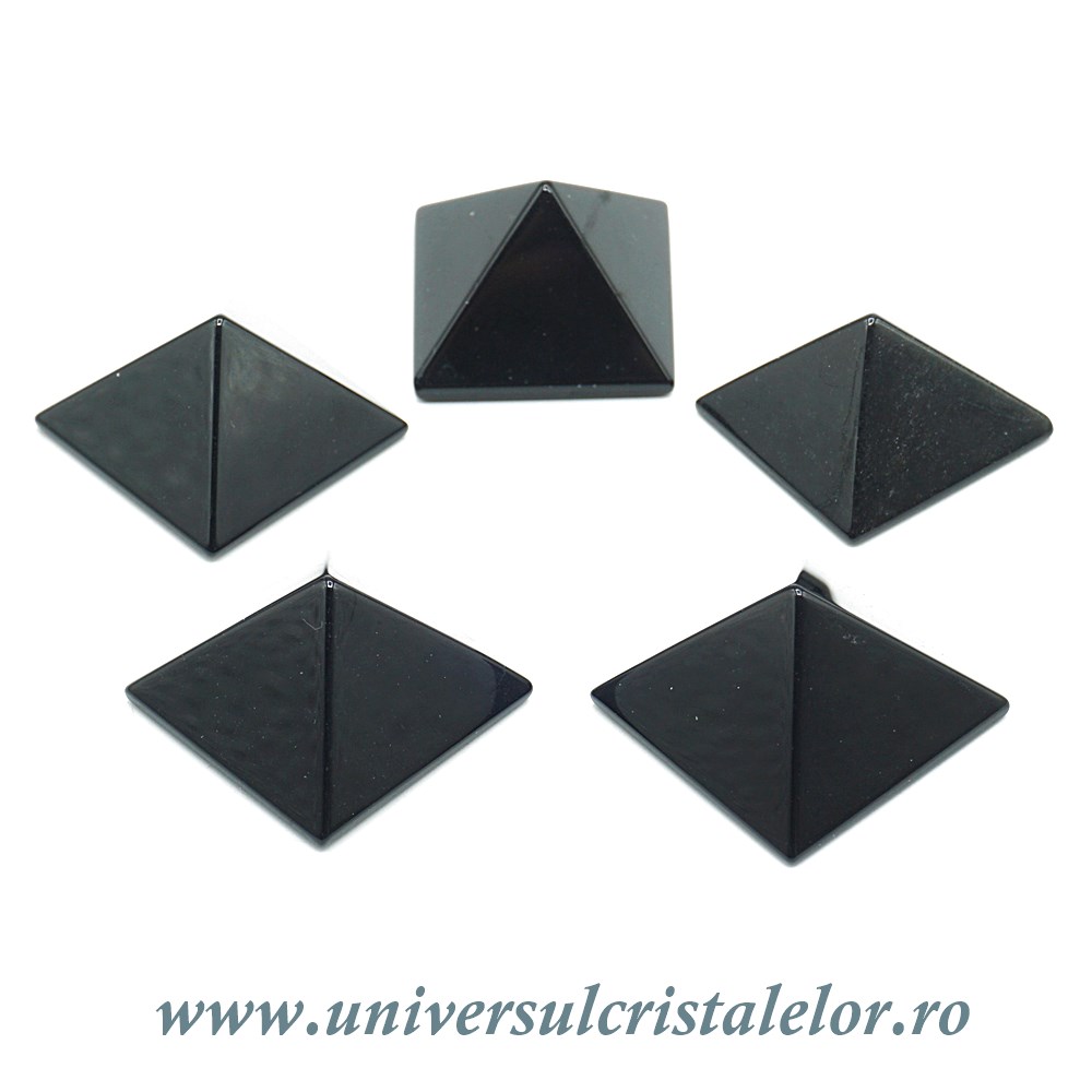 Obsidian Piramida obsidian negru