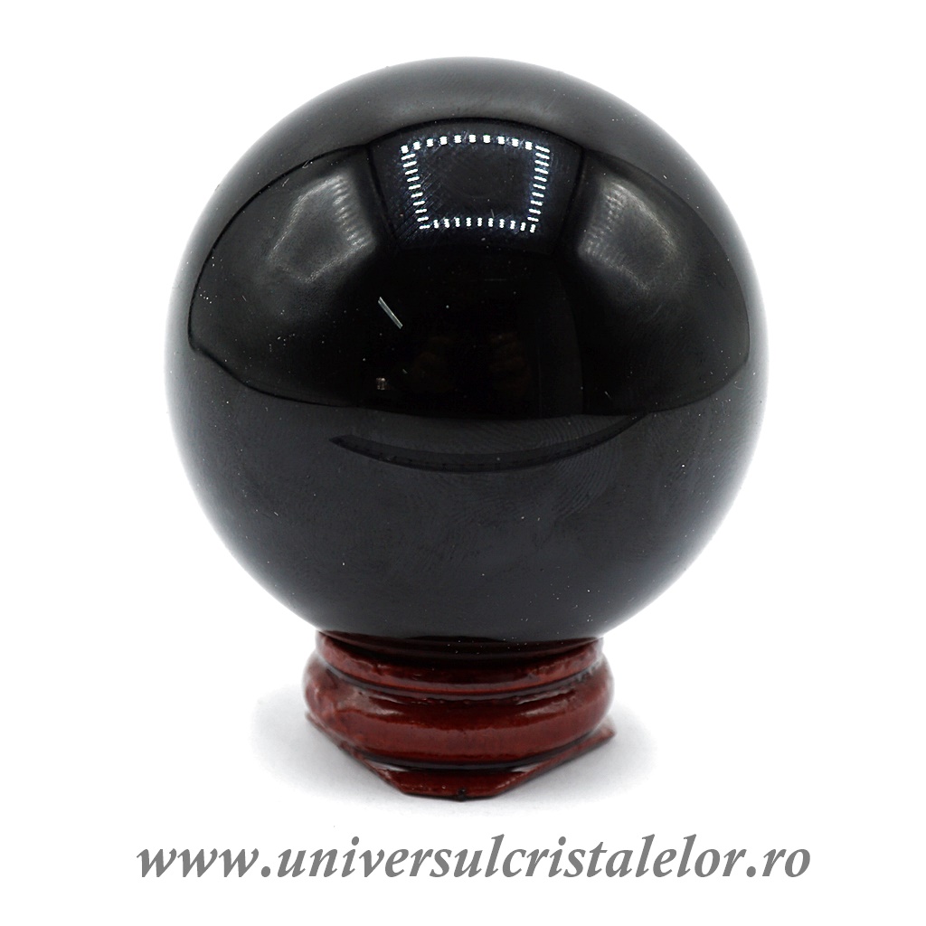 Artwork Sfera obsidian negru m7