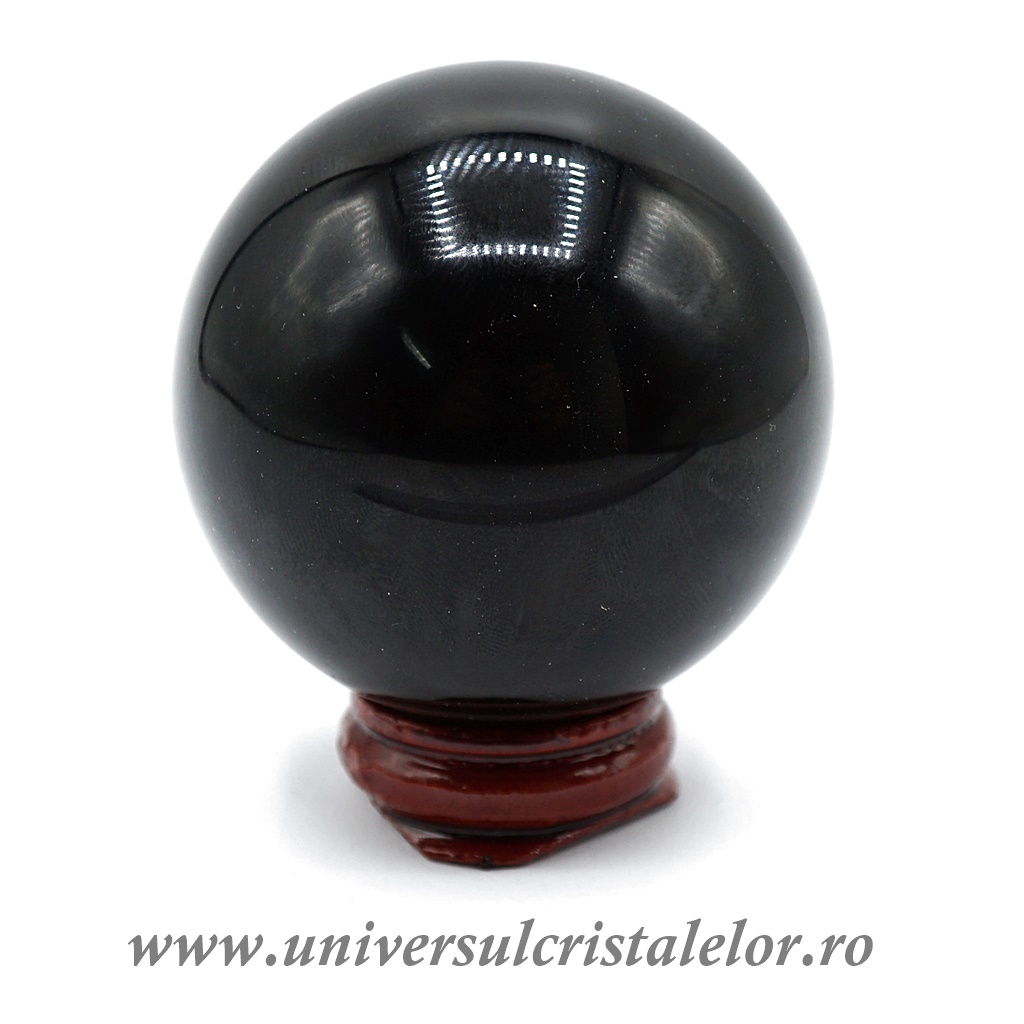 Artwork Sfera obsidian negru m5