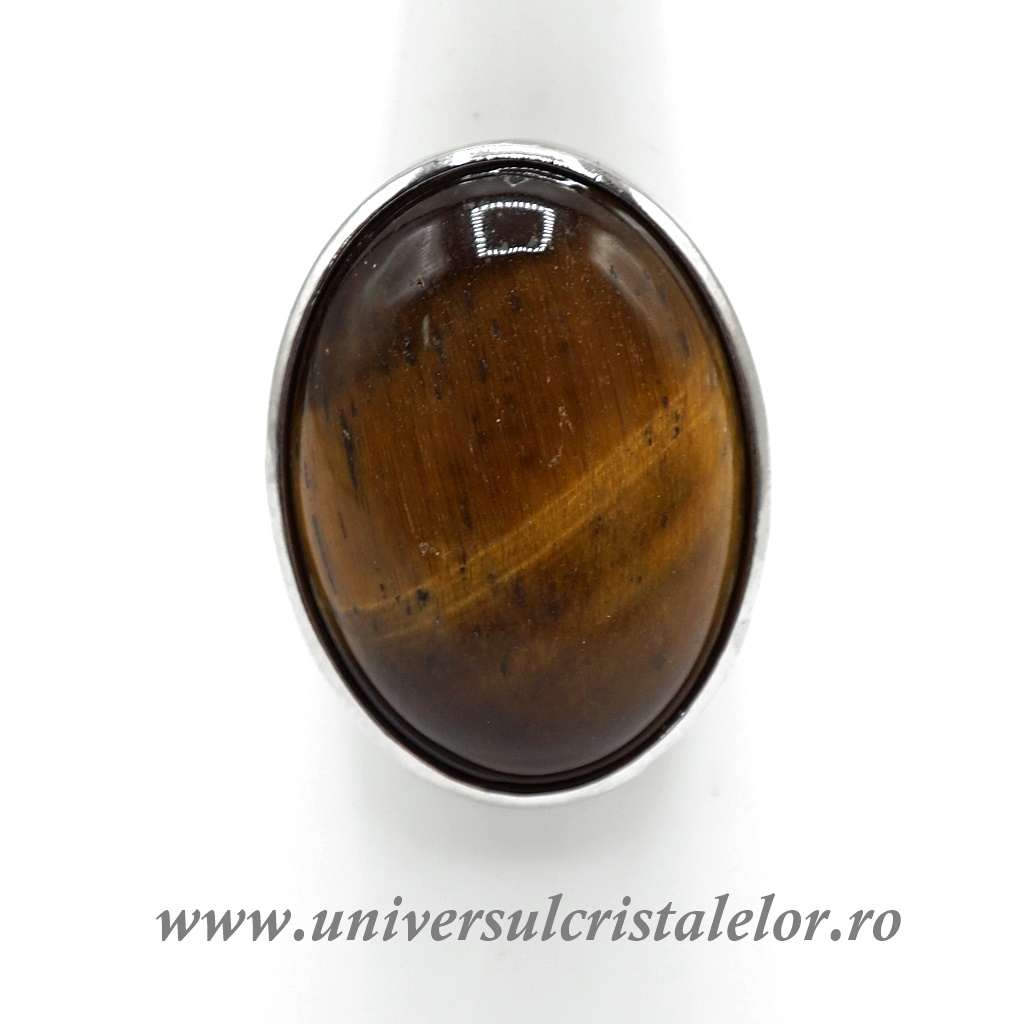 Ochi de tigru Inel ochi de tigru oval reglabil m5