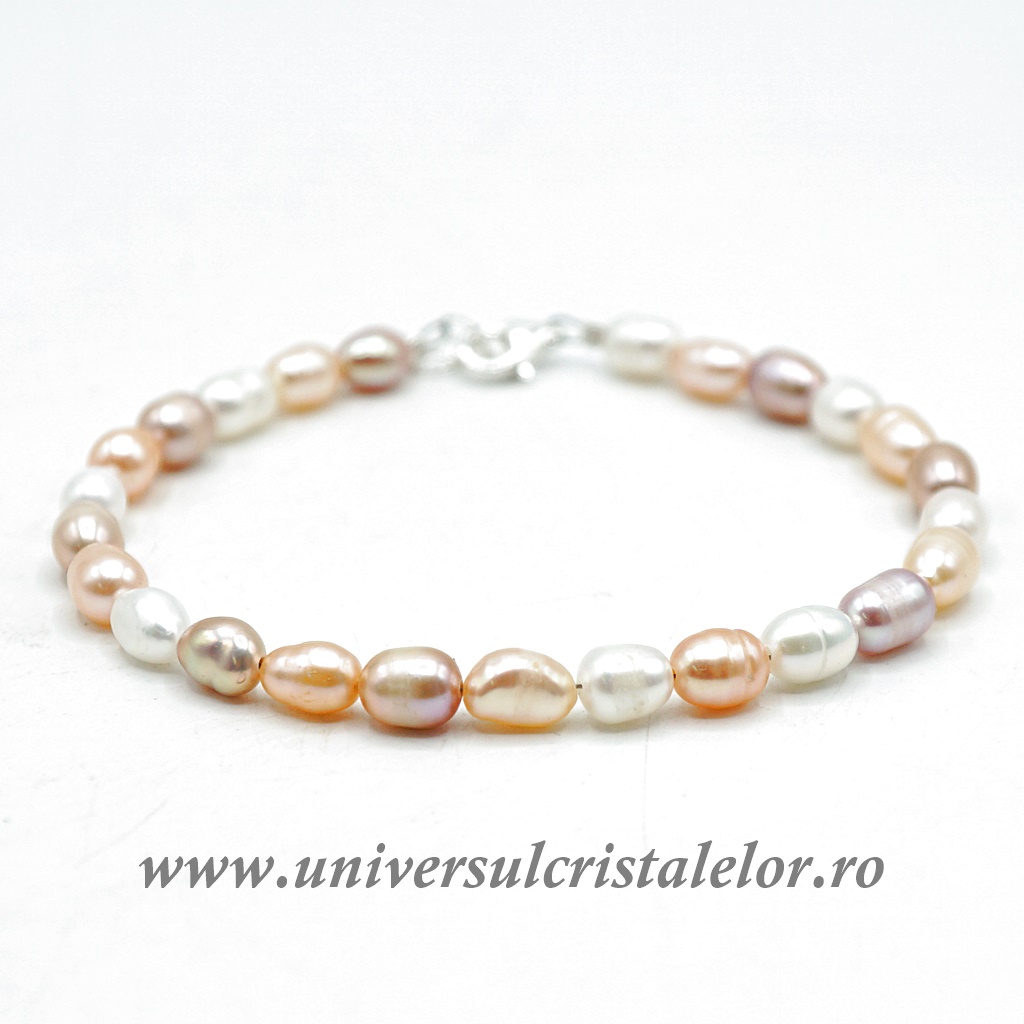 Perla Bratara perle multicolora