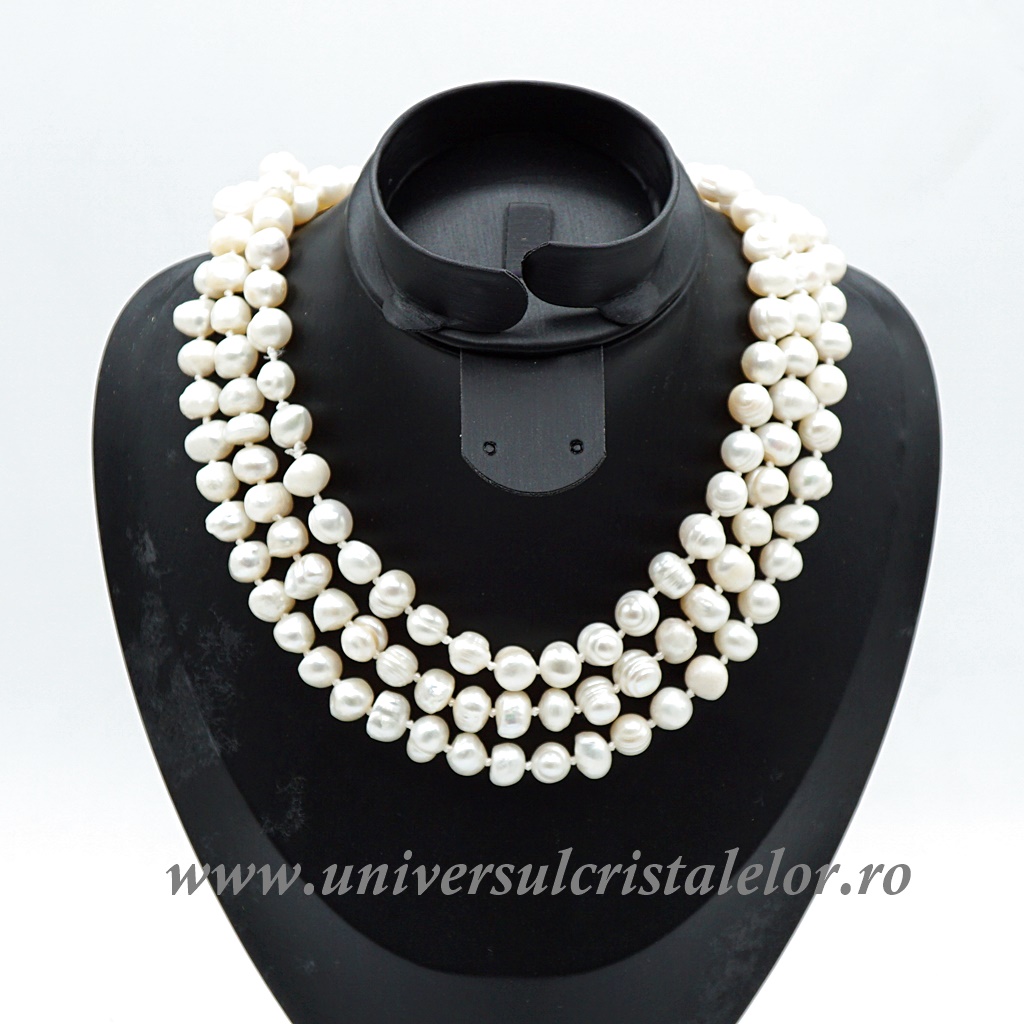 Necklaces Colier perle 7/9 mm
