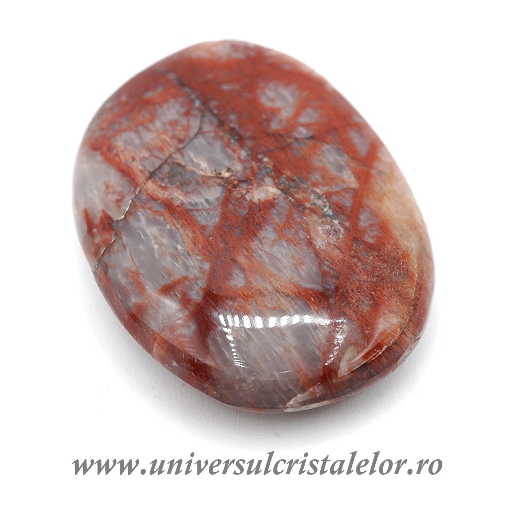 Collectibles Piatra lunii rosie polisata