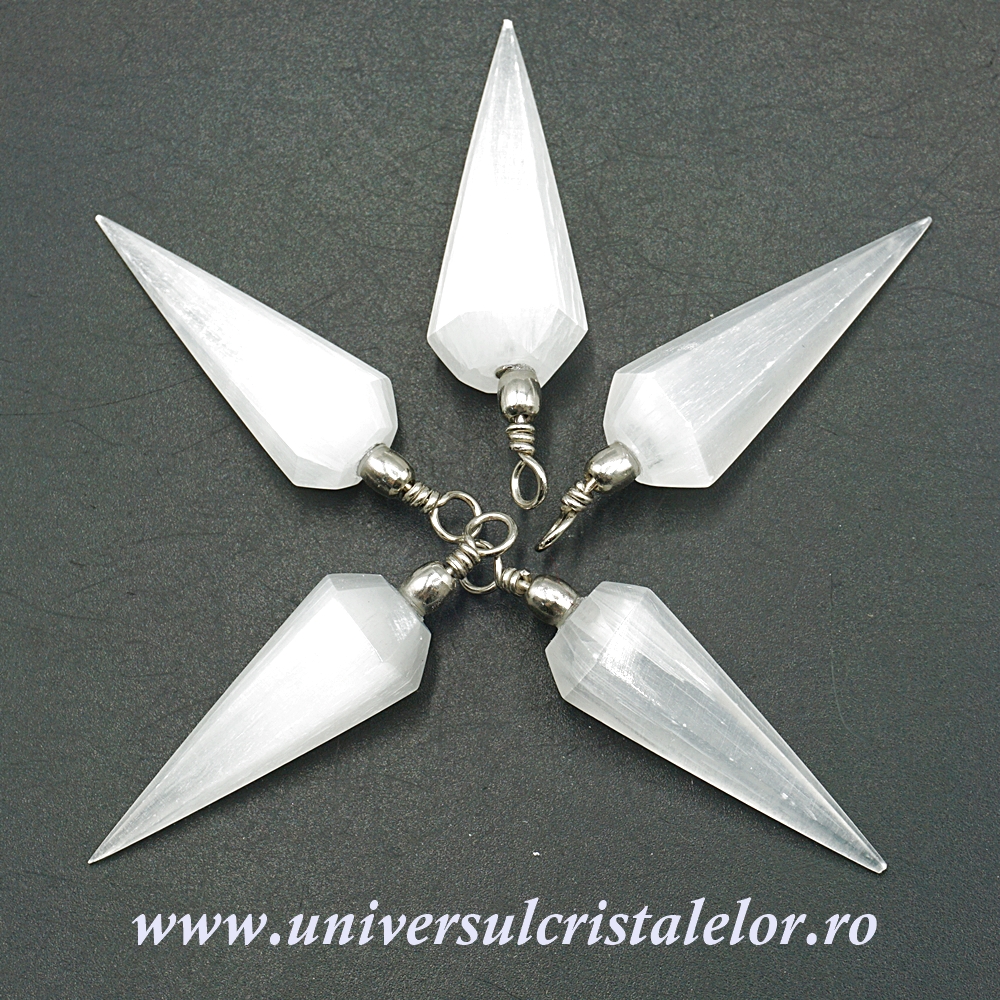 Selenit Pandantiv selenit varf