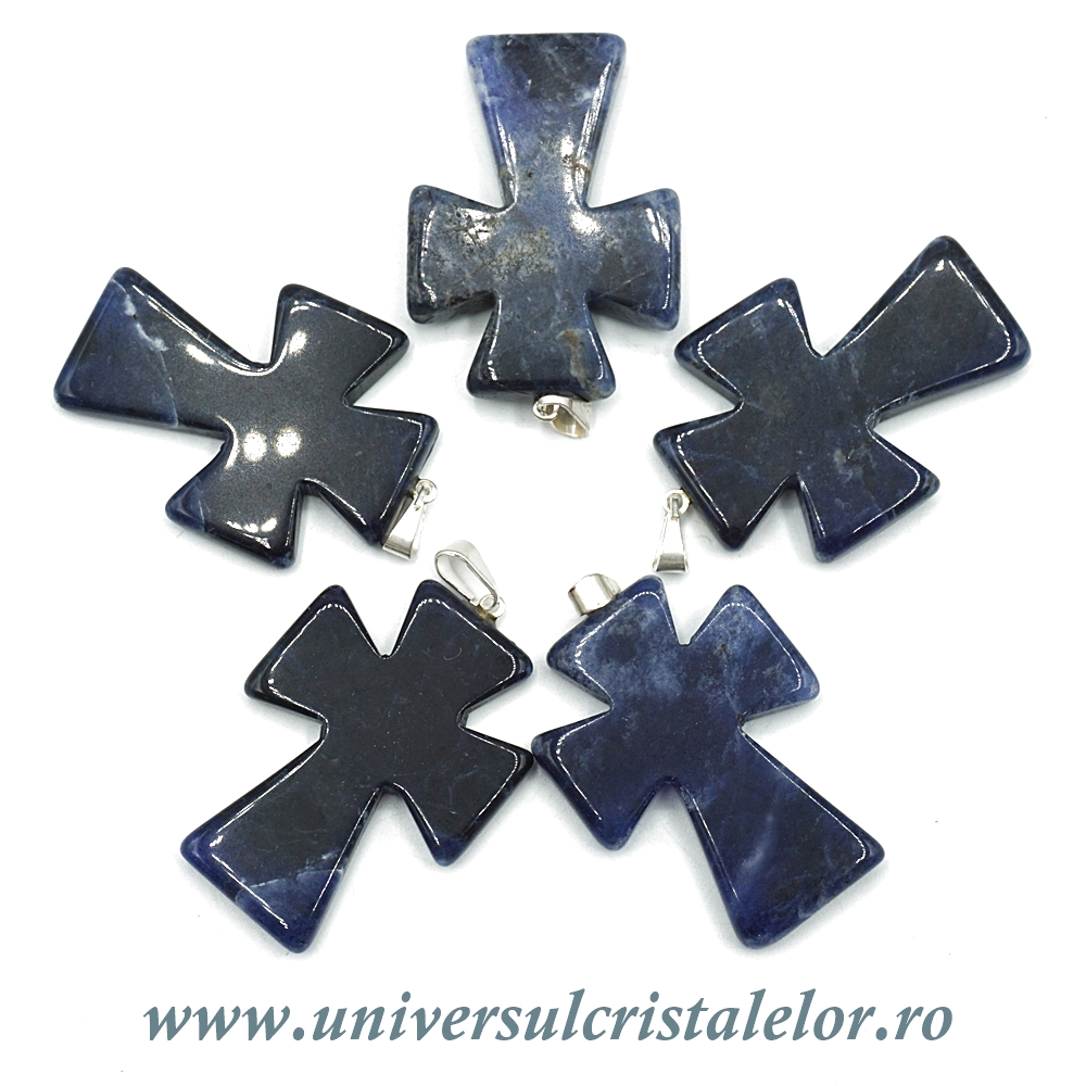 Pandantiv sodalit cruciulita