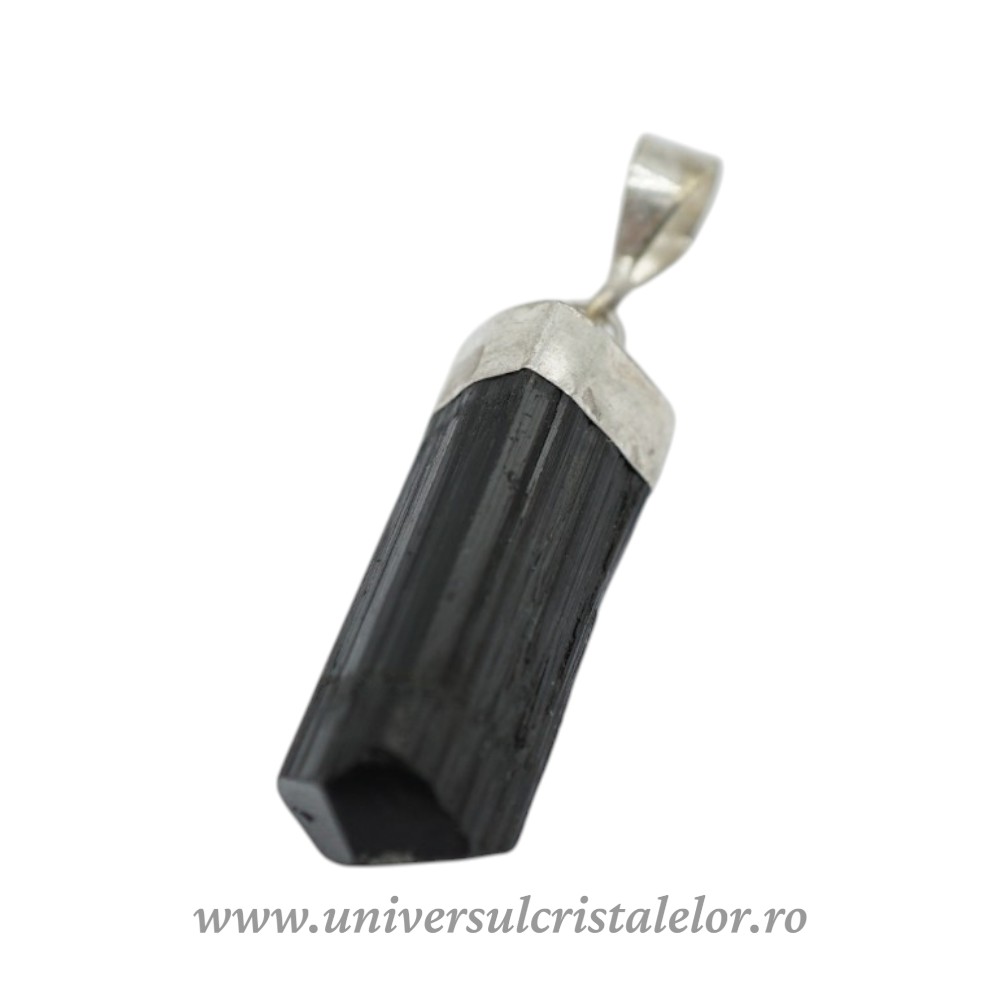 Charms & Pendants Pandantiv turmalină neagră vârf natural 3 cm – unicat M03