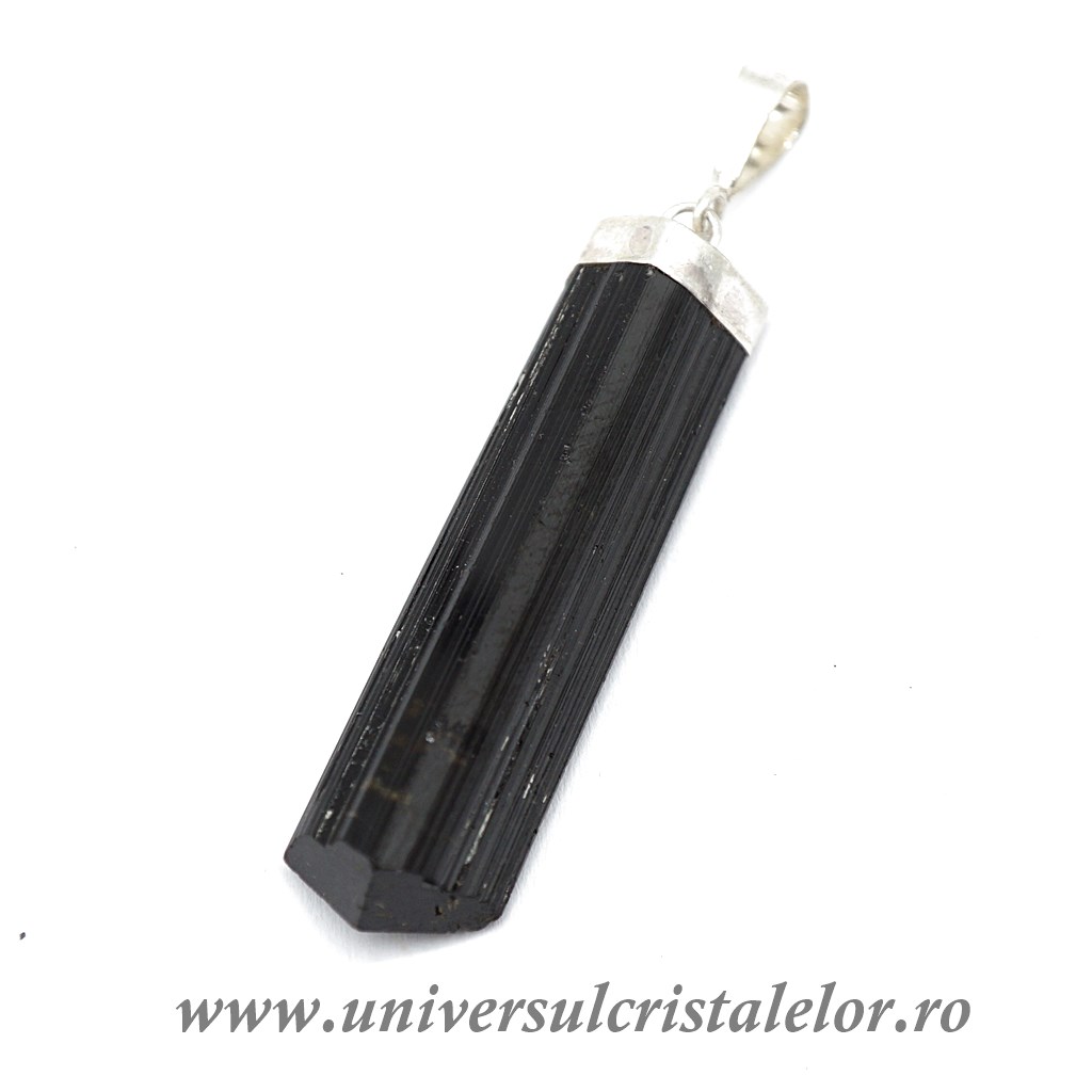 Charms & Pendants Pandantiv turmalină neagră vârf natural 4 cm – unicat M02
